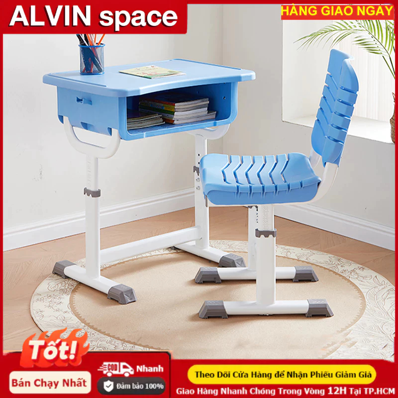 ALVIN Bàn Học Sinh Thông Minh，bộ bàn ghế Có Ngăn Kéo Bàn Viết bàn học chống gù điều chỉnh chiều cao | BigBuy360 - bigbuy360.vn