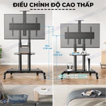 Giá treo tivi di động Ergotek E2600 (55-100 inch) - Tải trọng 90.9kg - Kệ tivi có bánh xe di chuyển cao cấp — ảnh 2