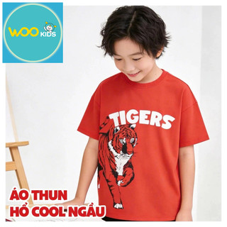 Áo Thun Không Cổ Bé Trai KTS26S001R-Từ 2-8 tuổi-Thời trang trẻ em-Wookids