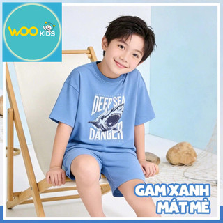 Set Bộ Bé Trai KSH26S015R Wookids | Đồ Bé Trai 2-9 Tuổi Năng Động Thoải Mái