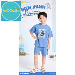 Set Bộ Bé Trai KSH26S015R Wookids | Đồ Bé Trai 2-9 Tuổi Năng Động Thoải Mái