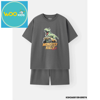 Set Bộ Bé Trai KSH26S015R Wookids | Đồ Bé Trai 2-9 Tuổi Năng Động Thoải Mái