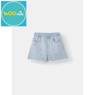 Quần Short Jean Bé Gái GDS25S002R-Size 90 đến 130--Wookids-Thời trang trẻ em-
