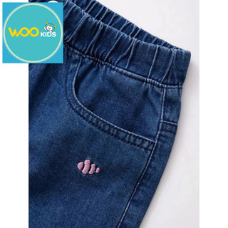 Quần Short Jean Bé Gái GDS25S002R-Size 90 đến 130--Wookids-Thời trang trẻ em-