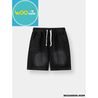 Quần Jean Short Bé Trai BDS26S003R Wookids | Quần Ngắn 5-9 Tuổi Cá Tính Dễ Mặc