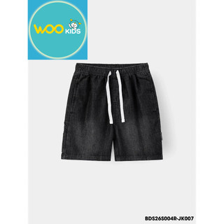 Quần Jean Short Bé Trai BDS26S004R Wookids | Size 110-150 Cá Tính Dễ Phối Đồ