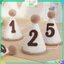 Mũ Dạ Trắng Số Tuổi 0-9 Trang Trí Sinh Nhật Phong Cách Hàn Quốc Dễ Thương Decor Party