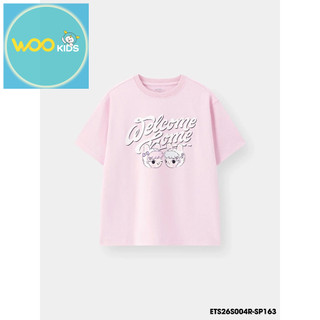 Áo Thun Bé Gái ETS26S004R | Cotton 100% Mềm Mát | Form Rộng | Trẻ Em 9–14 Tuổi | WooKids