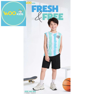 Áo Sát Nách Bé Trai KTT26S003R | Áo Ba Lỗ Trẻ Em 2–14 Tuổi | Cotton Mềm Mát | WooKids