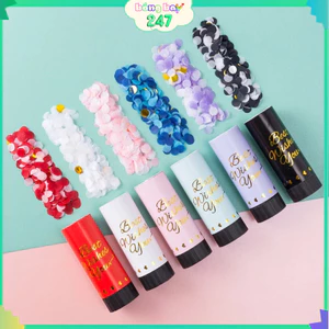 Ống Phụt Giấy Kim Tuyến Confetti Cầm Tay – Trang Trí Sinh Nhật, Tiệc Cưới, Khai Trương, Showroom