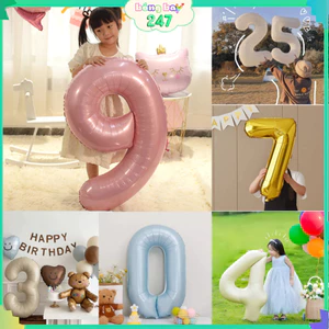Bóng Số 70cm Cỡ Đại – Bóng Tuổi Trang Trí Sinh Nhật, Thôi Nôi, Đầy Tháng Siêu Nổi Bật Siêu Xinh
