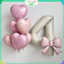 Bóng Số Trắng Sứ 70cm – Bóng Số Sinh Nhật Kèm Nơ, Decor Trang Trí Tiệc Đẹp Ngọt Ngào Sang Trọng