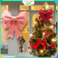 Nơ Trang Trí Giáng Sinh Handmade - Nơ Cột Cây Thông Noel Decor Quán Cafe, Nhà Cửa Ấm Áp
