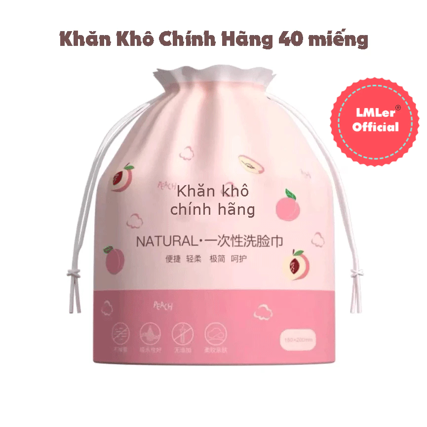 Khăn lau mặt dùng 1 lần Aninerry chính hãng khăn lau mặt 40 miếng P0378