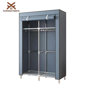 𝐅𝐔𝐑𝐍𝐈𝐒𝐇 𝐅𝐈𝐄𝐒𝐓𝐀 Tủ Vải Đựng Quần Áo Tủ Vải Khung Thép Titan Tủ Đựng Quần Áo Lắp Ráp Đa Năng Tủ Quần Áo Tiện Lợi