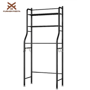 𝐅𝐔𝐑𝐍𝐈𝐒𝐇 𝐅𝐈𝐄𝐒𝐓𝐀 Vệ Sinh Kệ Bồn Cầu 3 Tầng Kệ Máy Giặt Đa Năng Kệ Toilet Nhà Thép Cacbon Phong Cách