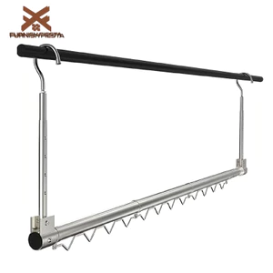 𝐅𝐔𝐑𝐍𝐈𝐒𝐇 𝐅𝐈𝐄𝐒𝐓𝐀 Móc Treo Quần Áo Không Cần Đục Lỗ Sào Phơi Quần Áo Điều Chỉnh Được Xào Phơi Quần Áo Ngoài Trời