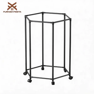 𝐅𝐔𝐑𝐍𝐈𝐒𝐇 𝐅𝐈𝐄𝐒𝐓𝐀 Kệ Treo Quần Áo Đen/Trắng Quay Giá Treo Quần Áo Đơn Có Bánh Xe Giản Sào Phơi Quần Áo Công Suất Lớn