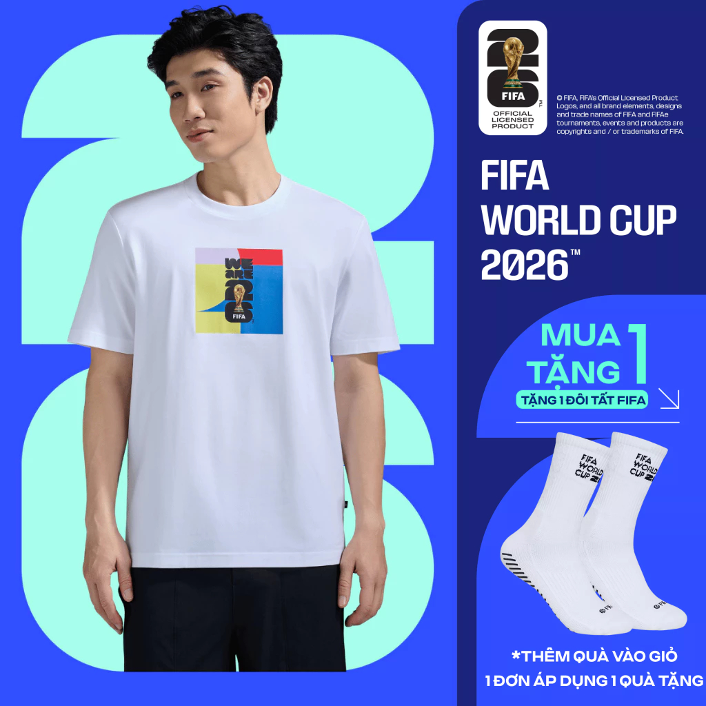 [TẶNG TẤT WC 2026]Áo Tshirt Cotton Compact World New Era