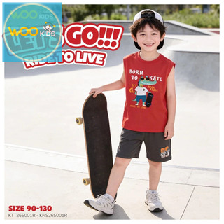Áo Sát Nách Bé Trai KTT26S001R Wookids | Áo Ba Lỗ Bé Trai 2-9 Tuổi Mềm Mát Thoáng Khí Năng Động Thời Trang Trẻ Em