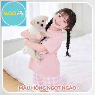 Bộ Đồ Bé Gái DSH26S006R | Set Quần Áo Trẻ Em 2–9 Tuổi | Cotton Mềm Mát | WooKids