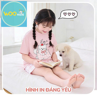 Bộ Đồ Bé Gái DSH26S006R | Set Quần Áo Trẻ Em 2–9 Tuổi | Cotton Mềm Mát | WooKids