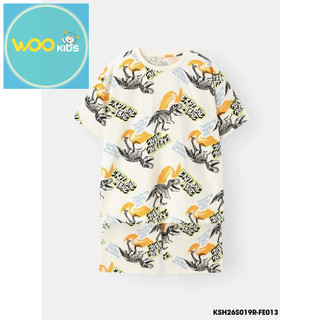 Bộ Đồ Bé Trai KSH26S019R | Bé trai 2-9 tuổi | Wookids | Thời trang trẻ em | Set áo thun quần short thoáng mát