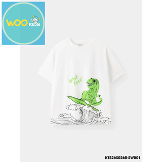 Áo Thun Không Cổ Bé Trai KTS26S026R | Bé trai 2-9 tuổi | Wookids | Thời trang trẻ em | Thoáng mát năng động