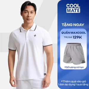 Áo Polo thể thao Nam Pickleball Driveshot Essentials thấm hút, co giãn, nhanh khô Coolmate