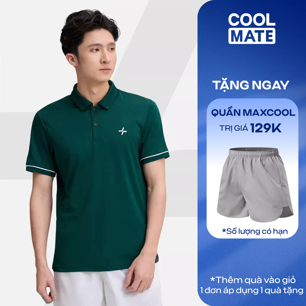 [TẶNG QUẦN SHORT]Áo polo thể thao nam Pickleball Exdry Nhanh khô, Thoáng khí, Thấm hút tốt Coolmate
