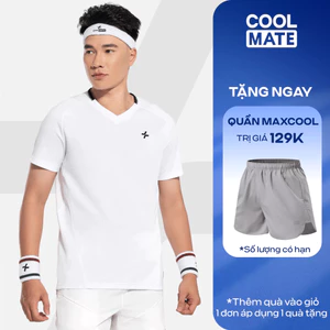 Áo thun thể thao nam Pickleball Smash Shot cổ V thoáng khí thấm hút tốt Coolmate