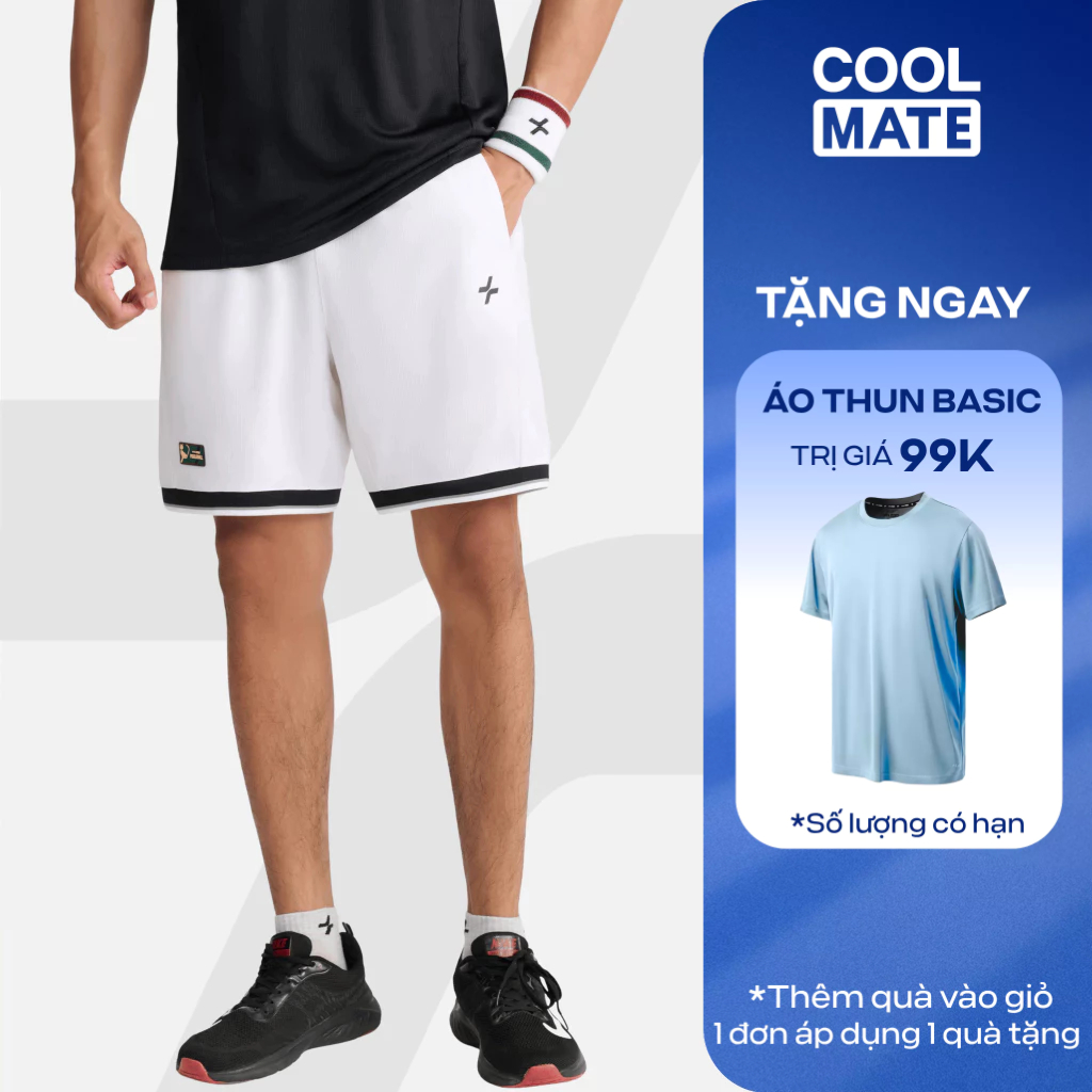 [TẶNG ÁO THUN]Quần thể thao nam 6inch Pickleball Smash Shot Essentials thoáng khí thấm hút tốt Coolmate