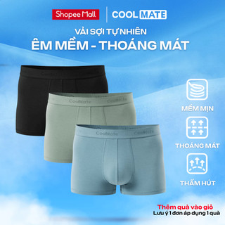 [GIÁ TỐT TRÊN LIVE]Combo 3 quần lót nam Trunk Lenzing Modal vải êm mềm, thấm hút kháng khuẩn tự nhiên Coolmate