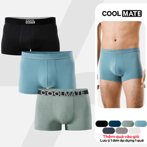 Combo 3 quần lót nam siêu kháng khuẩn Trunk Bamboo, Lenzing Modal thấm hút, nhanh khô Coolmate