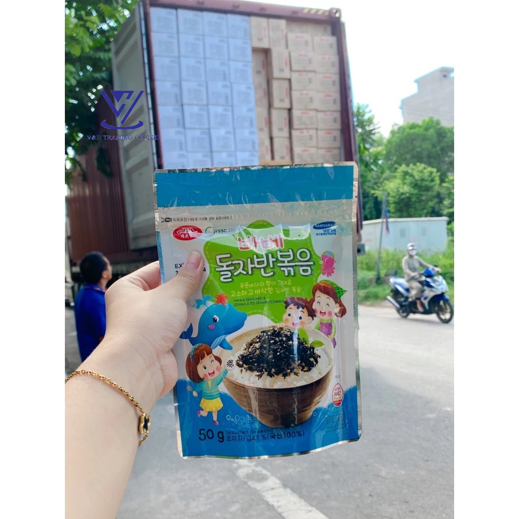 Rong Biển Trộn Cơm Cho Bé Baby Hàn Quốc Tẩm Gia Vị Ăn Dặm Thơm Ngon Gói 50g