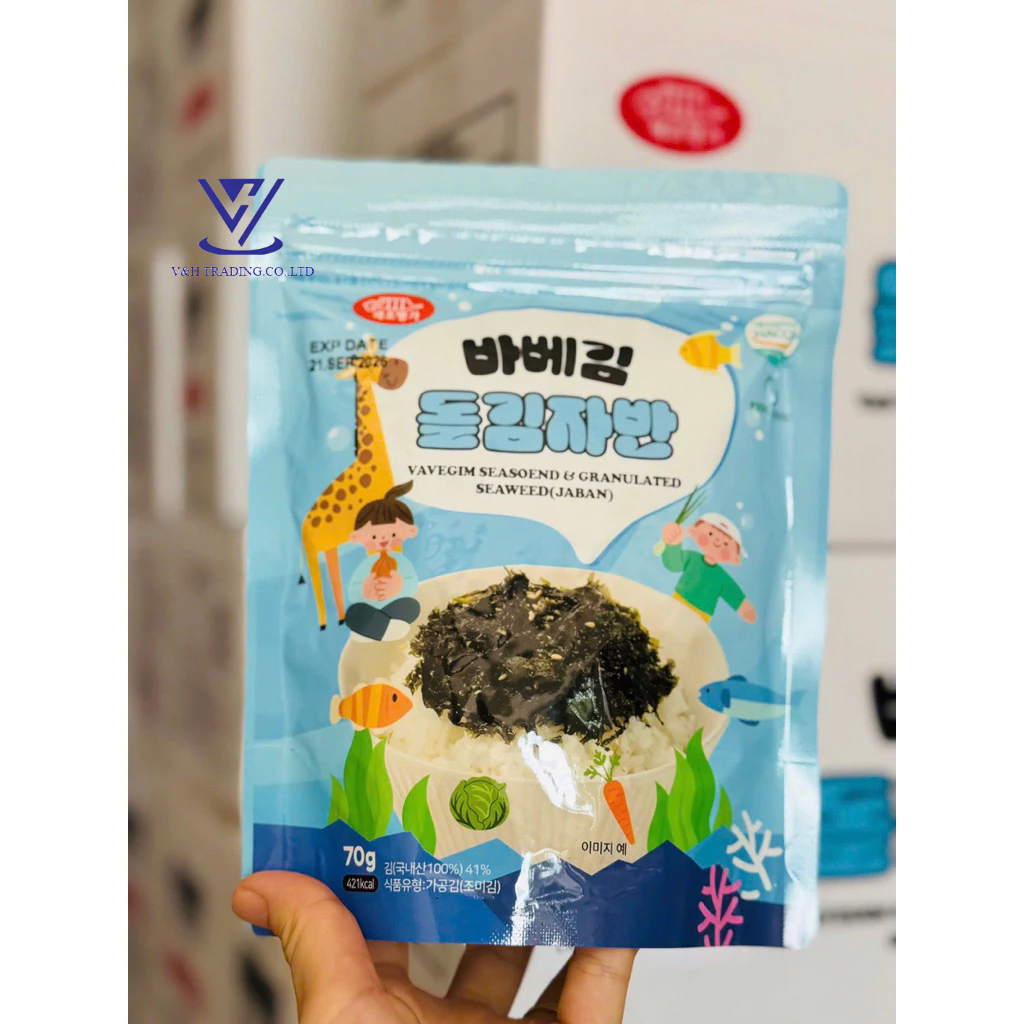 RONG BIỂN TRỘN CƠM BABY KIM HÀN QUỐC GÓI 70g
