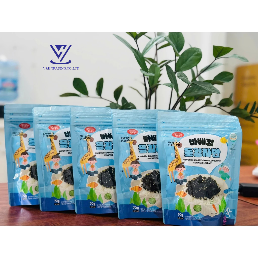 COMBO RONG BIỂN TRỘN CƠM BABY KIM HÀN QUỐC GÓI 70g