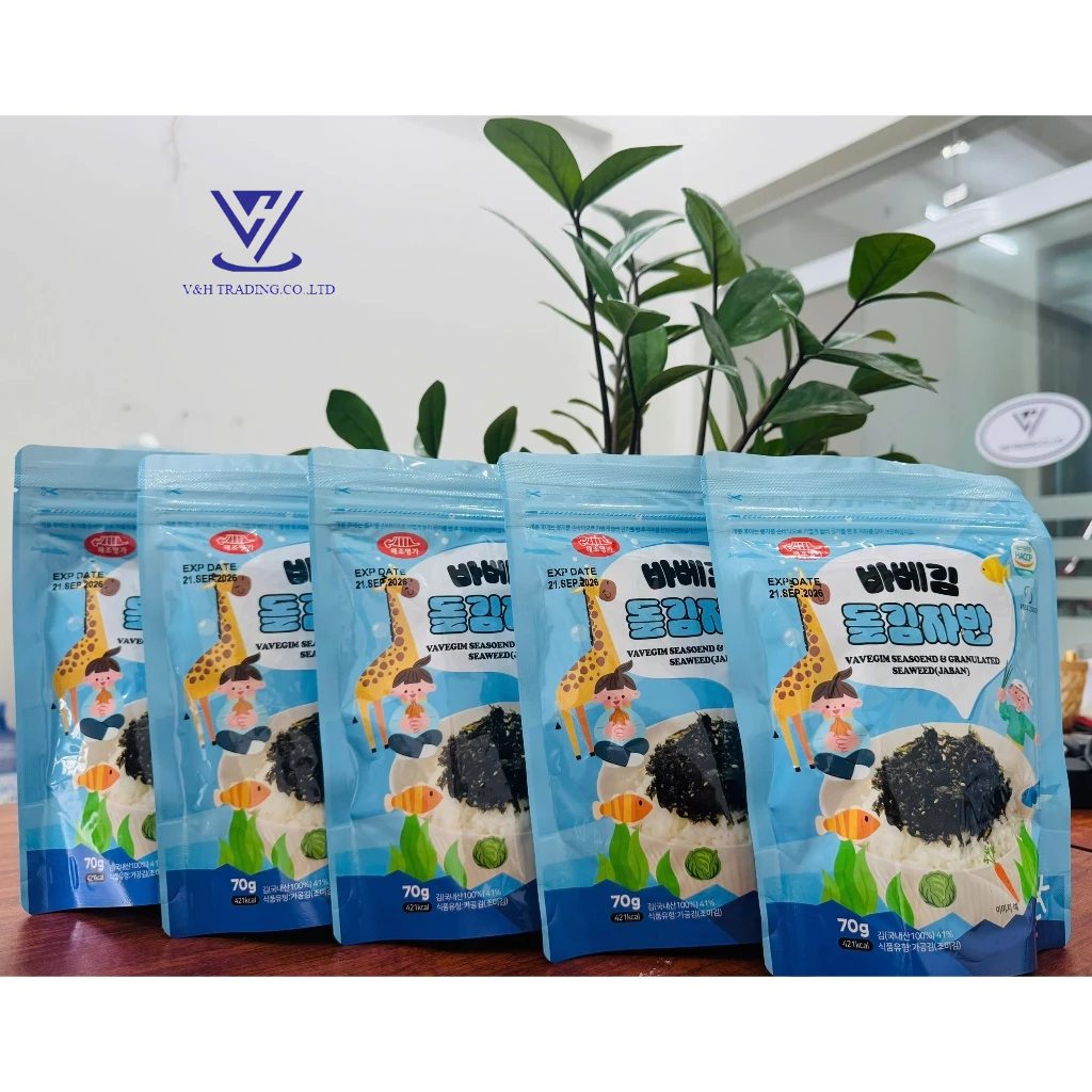 COMBO RONG BIỂN TRỘN CƠM BABY KIM HÀN QUỐC GÓI 70g