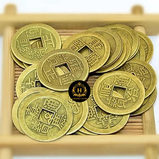 Đồng Xu Hoa Mai Kim Tien 5 Cánh Mạ Vàng - Đồng xu hoa mai phong thủy may mắn, đồng xu hoa mai phát tài phát lộc