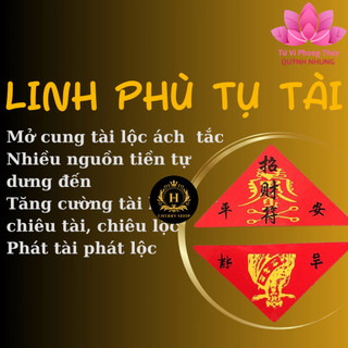 Phù tam giác Tụ Tài Phong Thủy Kích Tài Lộc để ví, túi, điện thoại, máy tính bảng
