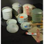 TPAT Khay pha màu sứ 5 tầng khay palette pha màu gốm hoa văn vẽ tranh thư pháp thủy mặc TPAT