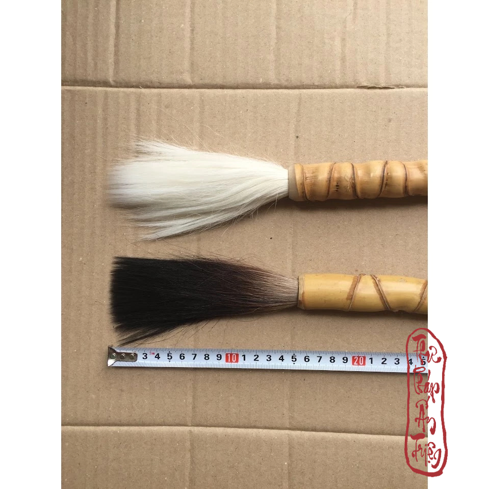Bút lông thư pháp đại tự cỡ siêu lớn dài 75cm thân trúc cao cấp