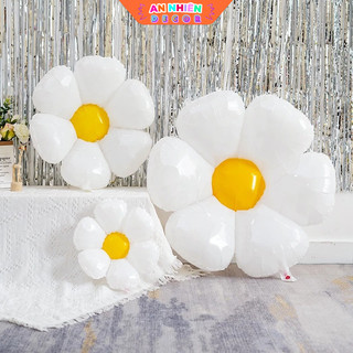 Bóng Hoa Cúc Trắng Trang Trí Sinh Nhật Phong Cách Hàn Quốc Siêu Dễ Thương BBN6