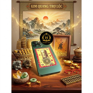 Thẻ Kim Quang Trợ Lộc, Lá VÀng Trợ Lộc, May Mắn Tài Lộc Bình An, Hộ Thân 12 con giáp - SỈ IB