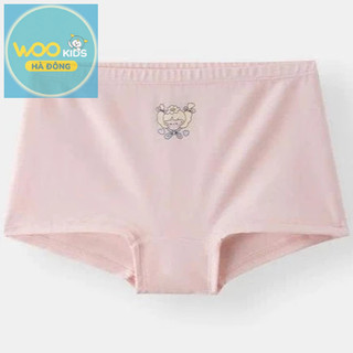 Quần Lót Bé Gái DUW25F003S | Wookids | Combo 3 Chiếc | Size 90-130 | Cotton Co Giãn Mềm Mại, Êm Ái