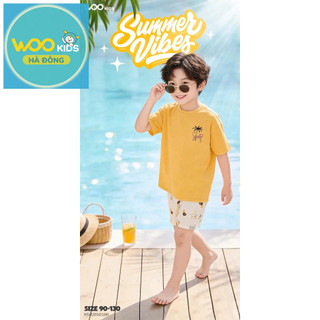 Bộ Đồ Bé Trai KSH26S016R Wookids | Set Bé Trai 2-9 Tuổi Năng Động Mềm Mát Thoải Mái Thời Trang Trẻ Em