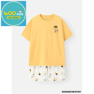 Bộ Đồ Bé Trai KSH26S016R Wookids | Set Bé Trai 2-9 Tuổi Năng Động Mềm Mát Thoải Mái Thời Trang Trẻ Em