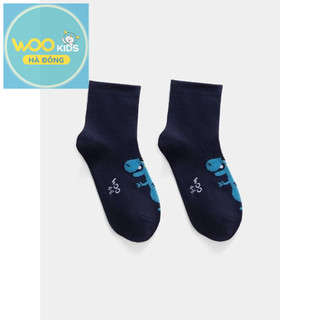 Tất Bé Trai KAS25F005S | Wookids | Combo 3 Đôi | 2-8 Tuổi | Cotton Co Giãn, Mềm Êm, Thoáng Chân  📝 MÔ TẢ NGẮN: