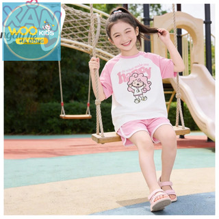 Bộ Đồ Bé Gái DSH26S011R Wookids | Set Bé Gái 2-9 Tuổi Cotton Modal (Vải Sồi Cao Cấp) Co Giãn Mềm Mát Thời Trang Trẻ Em