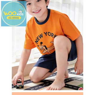Bộ Đồ Bé Trai KSH26S012R Wookids | Set Quần Áo Bé Trai 2-9 Tuổi Mềm Mát Thoải Mái Thời Trang Trẻ Em